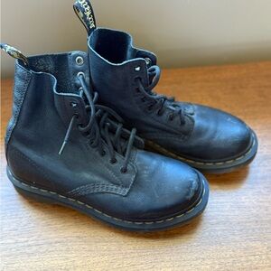 Dr. Martens Black Leather Lace-Up Boots